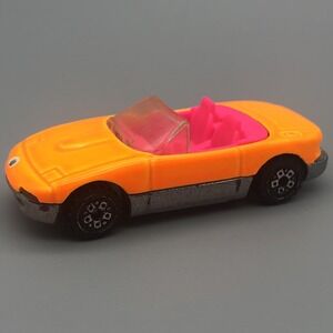 Hot Wheels Mazda Miata Sports Car Orange Pink G-Force Raceset Diecast 1/64 Scale